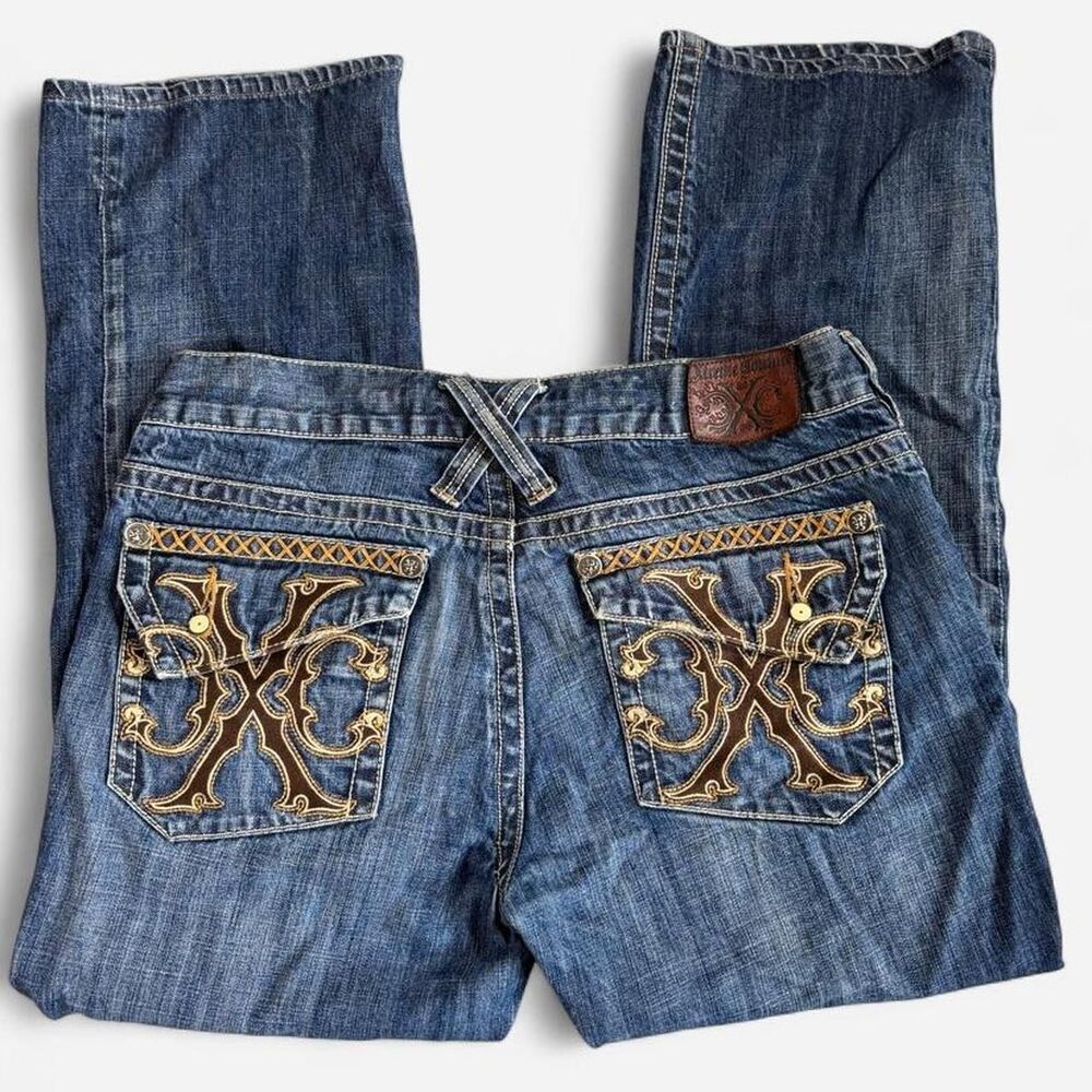 Xtreme-couture Men's Blue and Navy Jeans